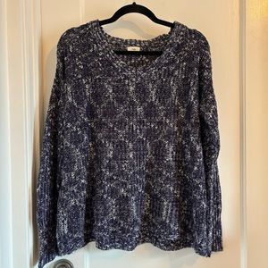Navy knit sweater